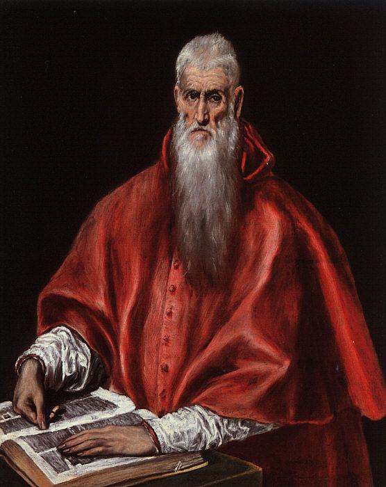 El Greco Saint Jerome as a Cardinal Germany oil painting art